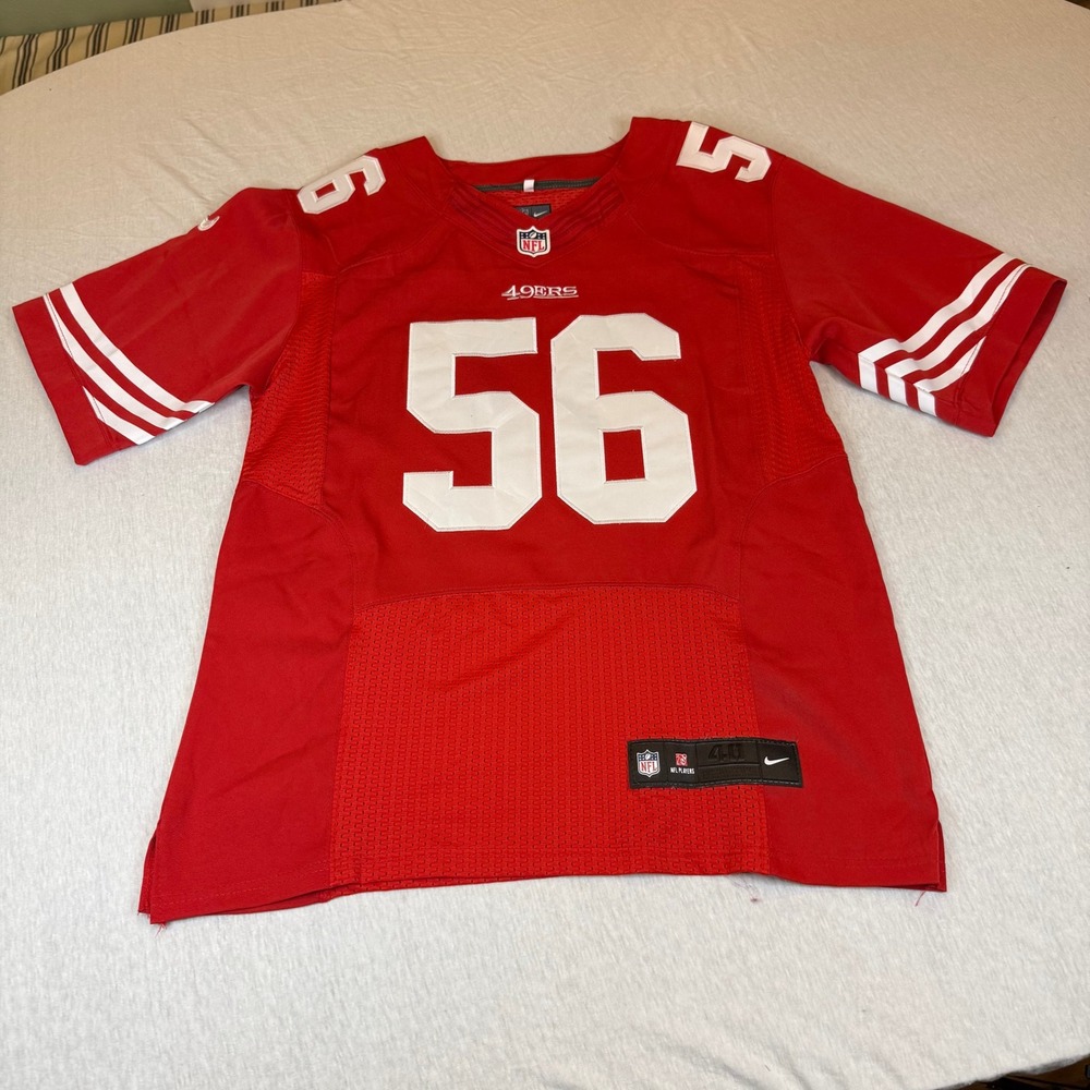 Nike San Francisco 49ers Reuben Foster 56‎ NFL Jersey Red Mens Size 40 Medium